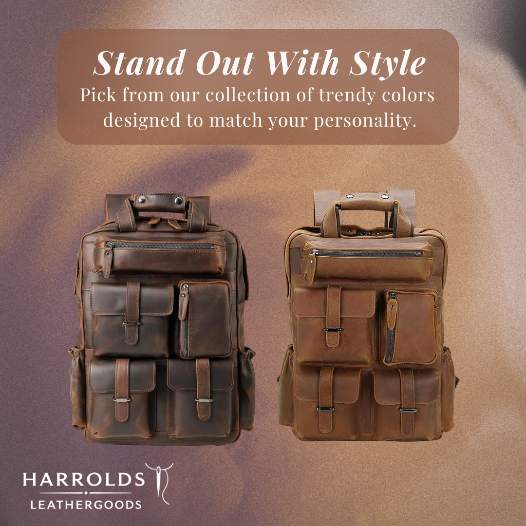 Ruben | Multi-Pocket Leather | Backpack