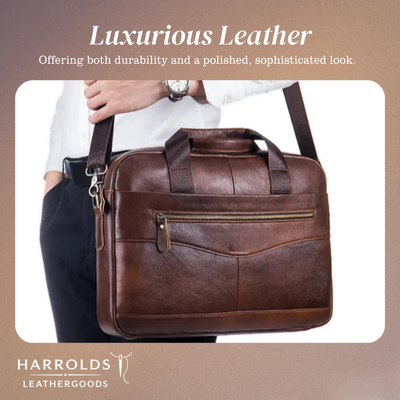 Anthony | Modern Leather Briefcase | Crossbody Bag