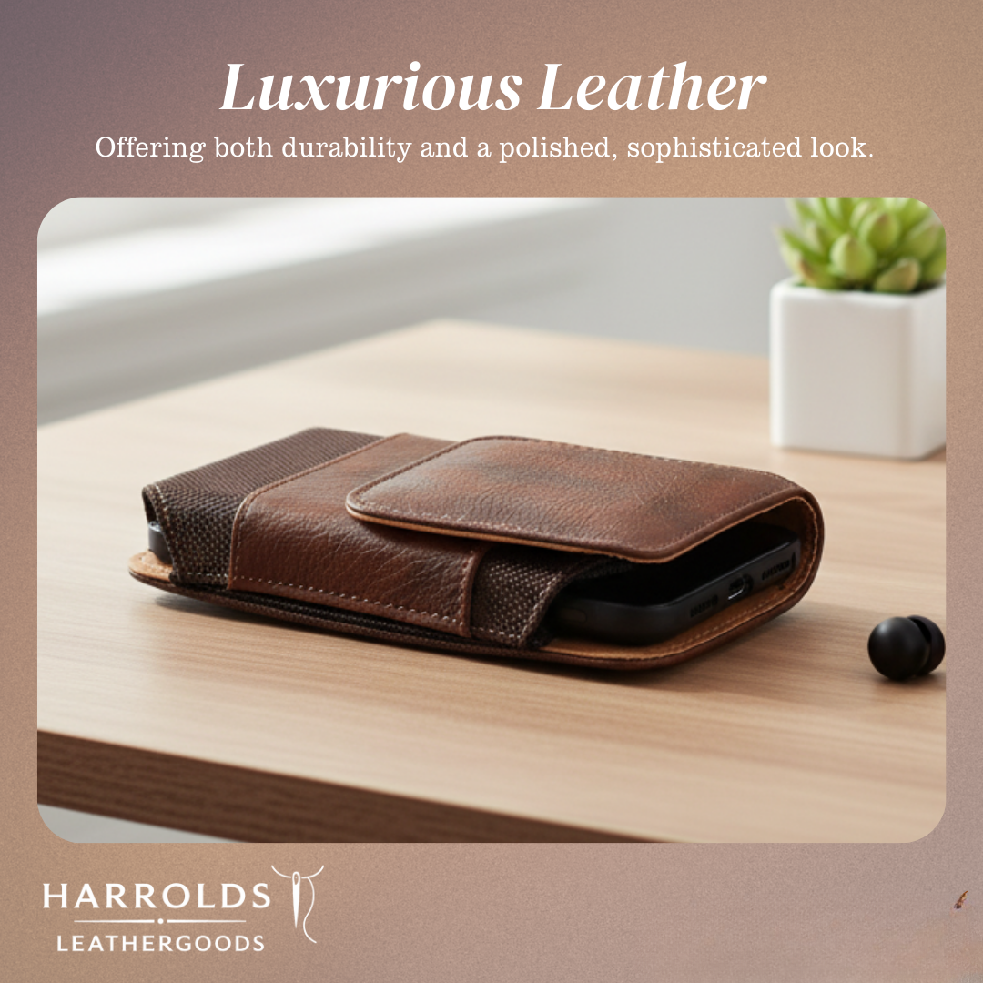 Dimitri | Magnetic Phone Belt Leather Pouch Case