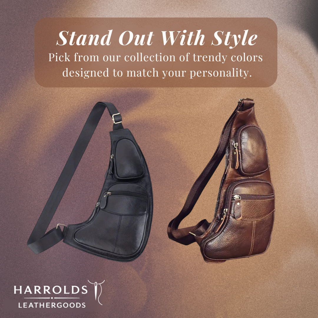 Malric | Hands-Free Lightweight Leather Sling Bag