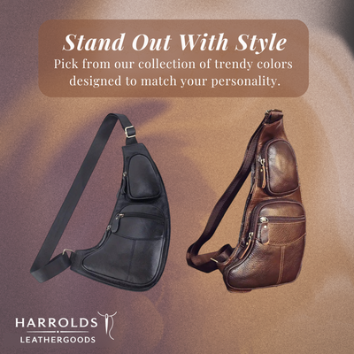 Malric | Hands-Free Lightweight Leather Sling Bag