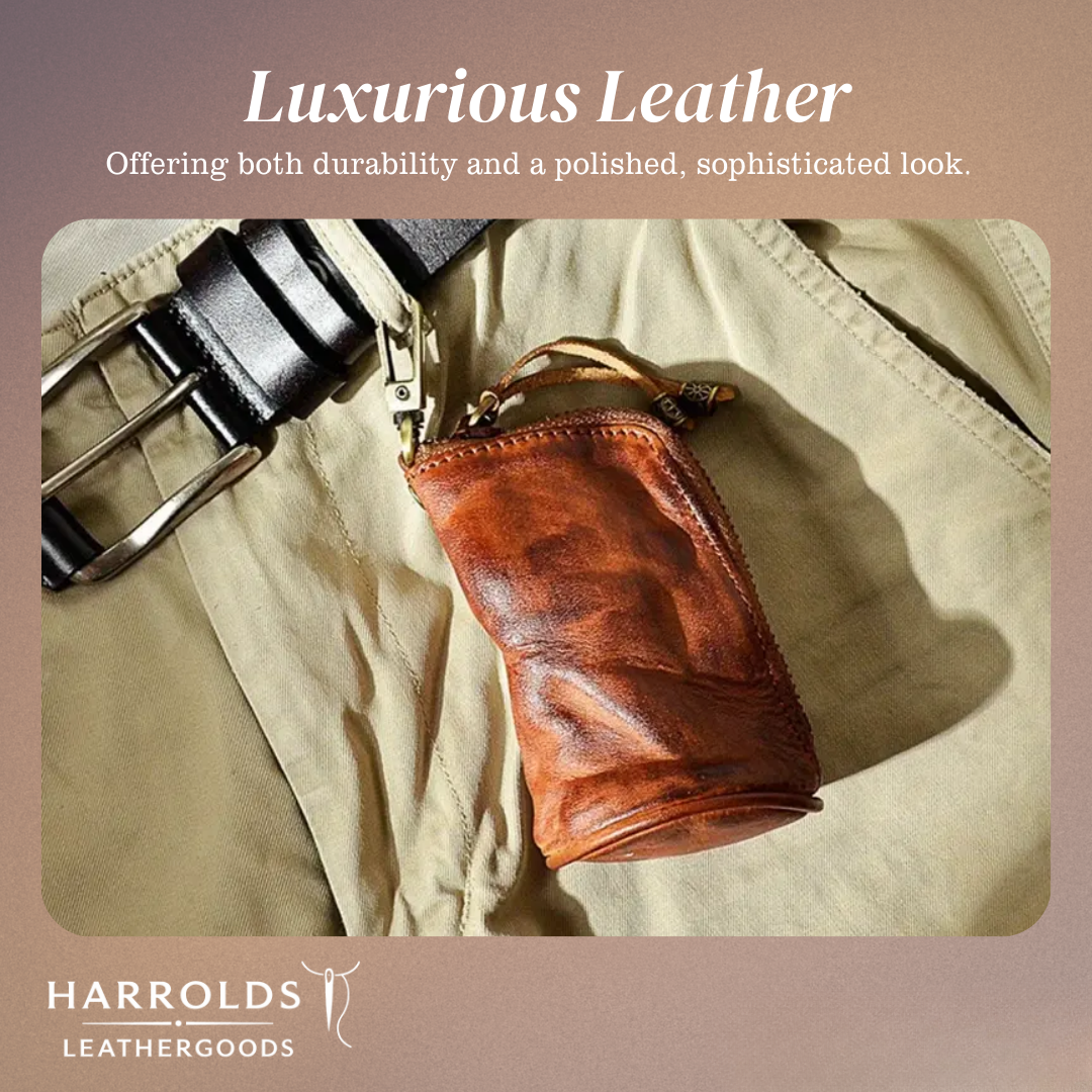 Steve | Leather Zippered Key Holder Wallet