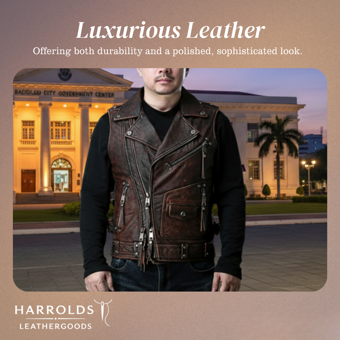 Viggo | Vintage Distressed Leather Vest