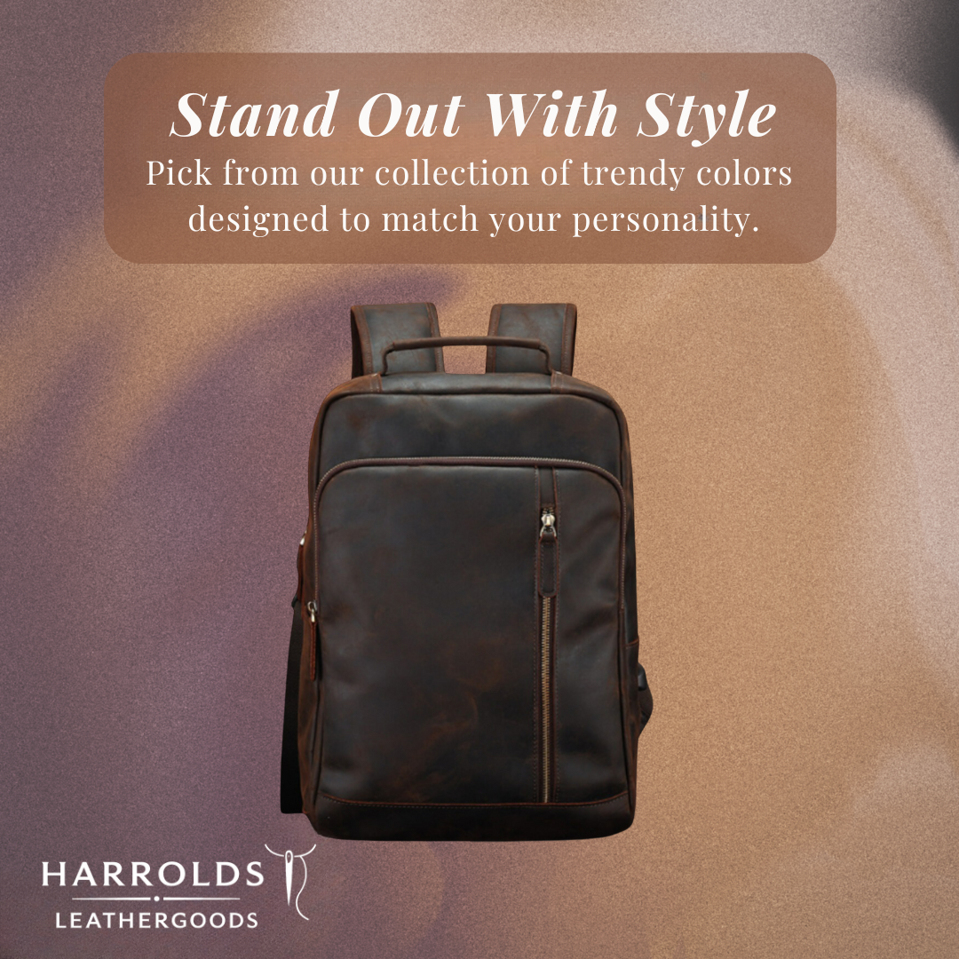 Josh | Men's Leather Professional Laptop | Backpack