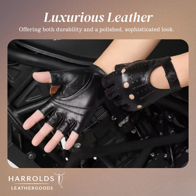 Florian | Perforated Leather Motorcycle Gloves