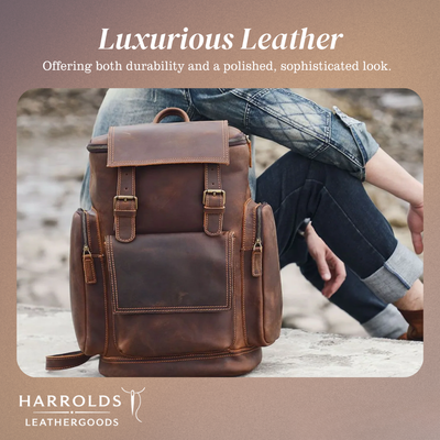 Ellison | Leather Laptop Backpack for Everyday Commute