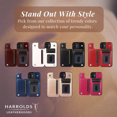 Preston | Magnetic Wallet Flip Phone Case for iPhone