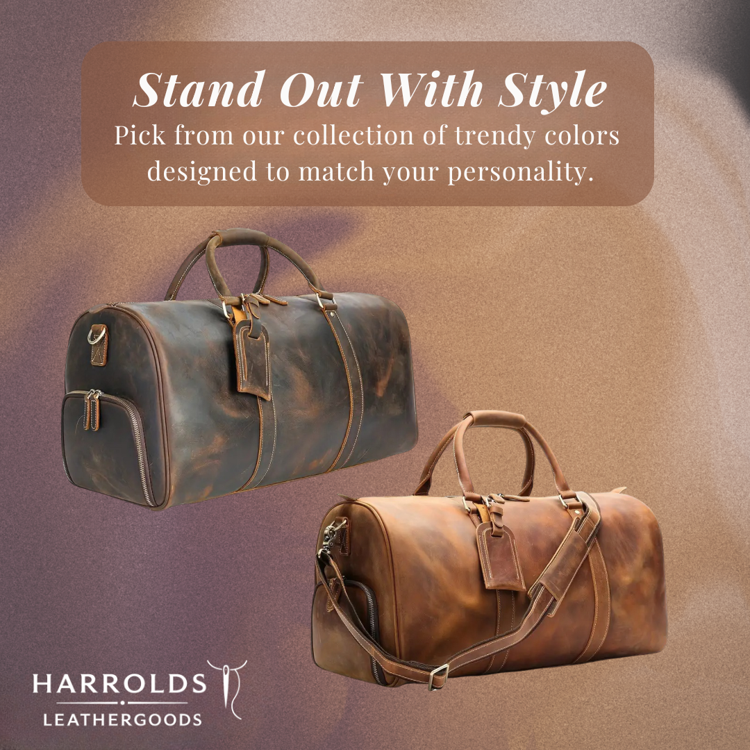 Arden | Classic Leather Duffel Tote