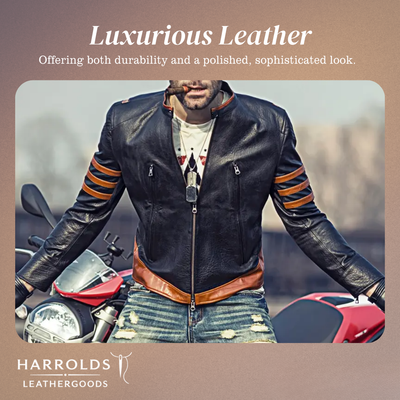 Evan | Men’s Wolverine Motorcycle Leather Jacket