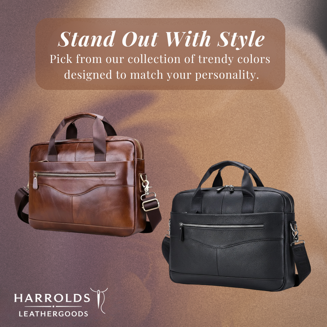 Jacob | Leather Spacious Briefcase | Messenger Bag