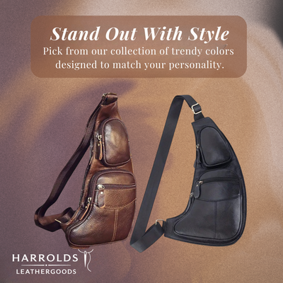 Beckett | Vintage Leather Chest Sling Bag