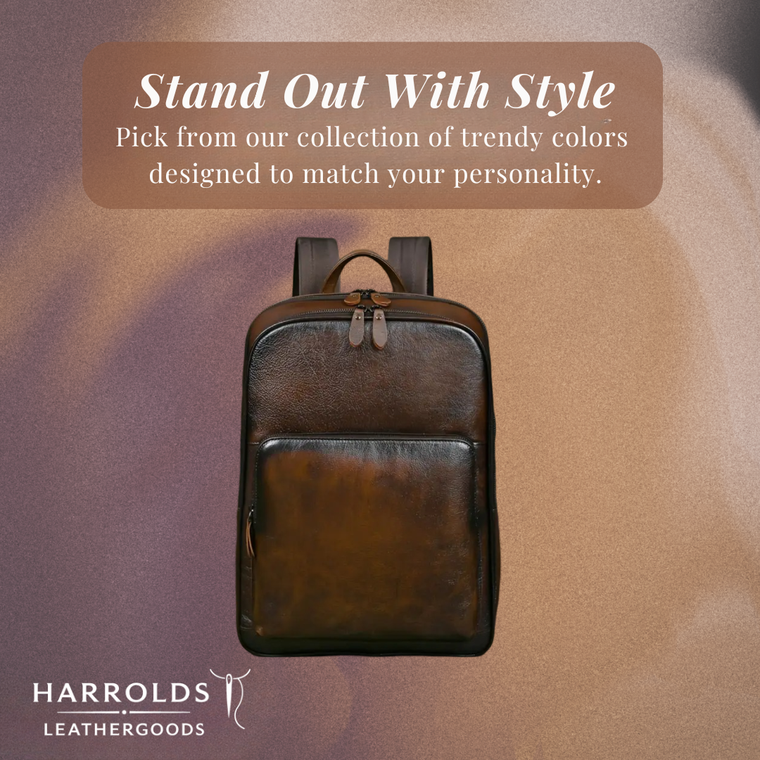 Bennett | Full-Grain Leather “Professor” Laptop Backpack