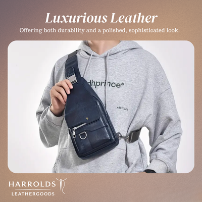 Daxton | Vertical Sling Bag with Secure Flap & Zips