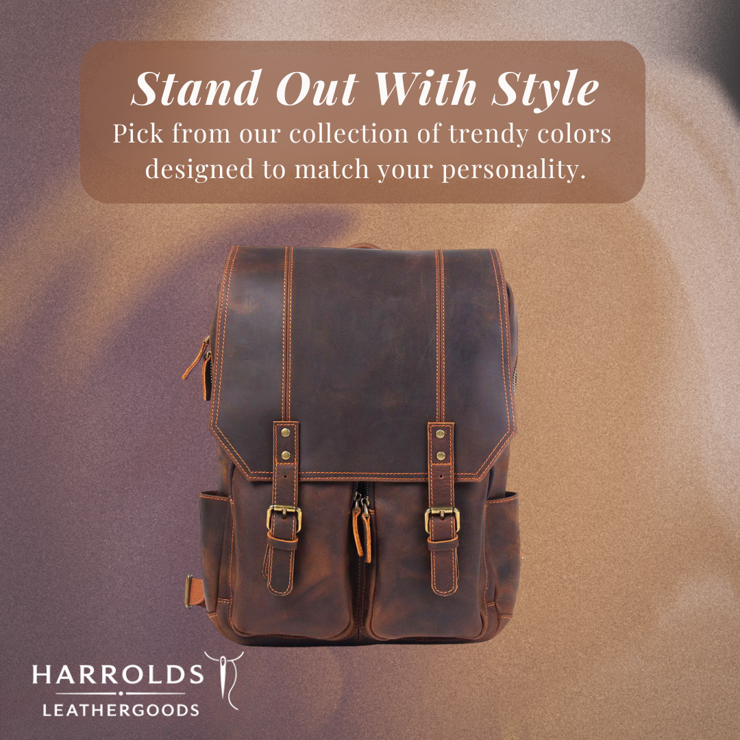 Biefeld | Vintage-Style Leather Rucksack for Everyday Use