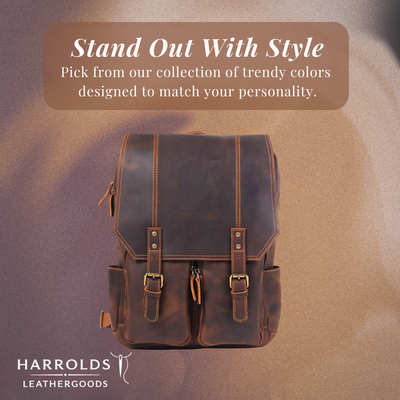 Biefeld | Vintage-Style Leather Rucksack for Everyday Use