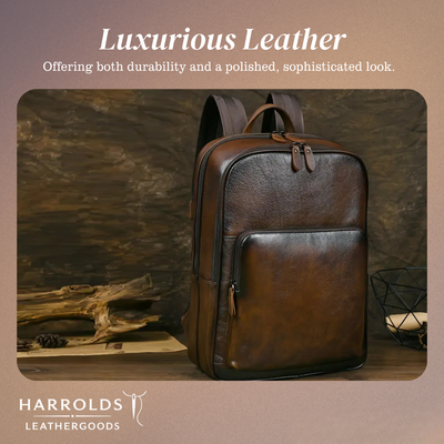 Bennett | Full-Grain Leather “Professor” Laptop Backpack