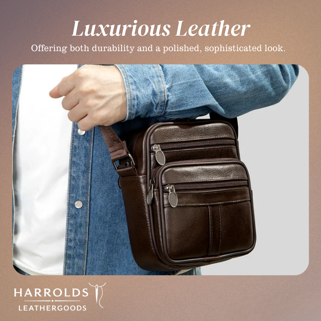 Griffin | Leather Business Crossbody Bag for Men