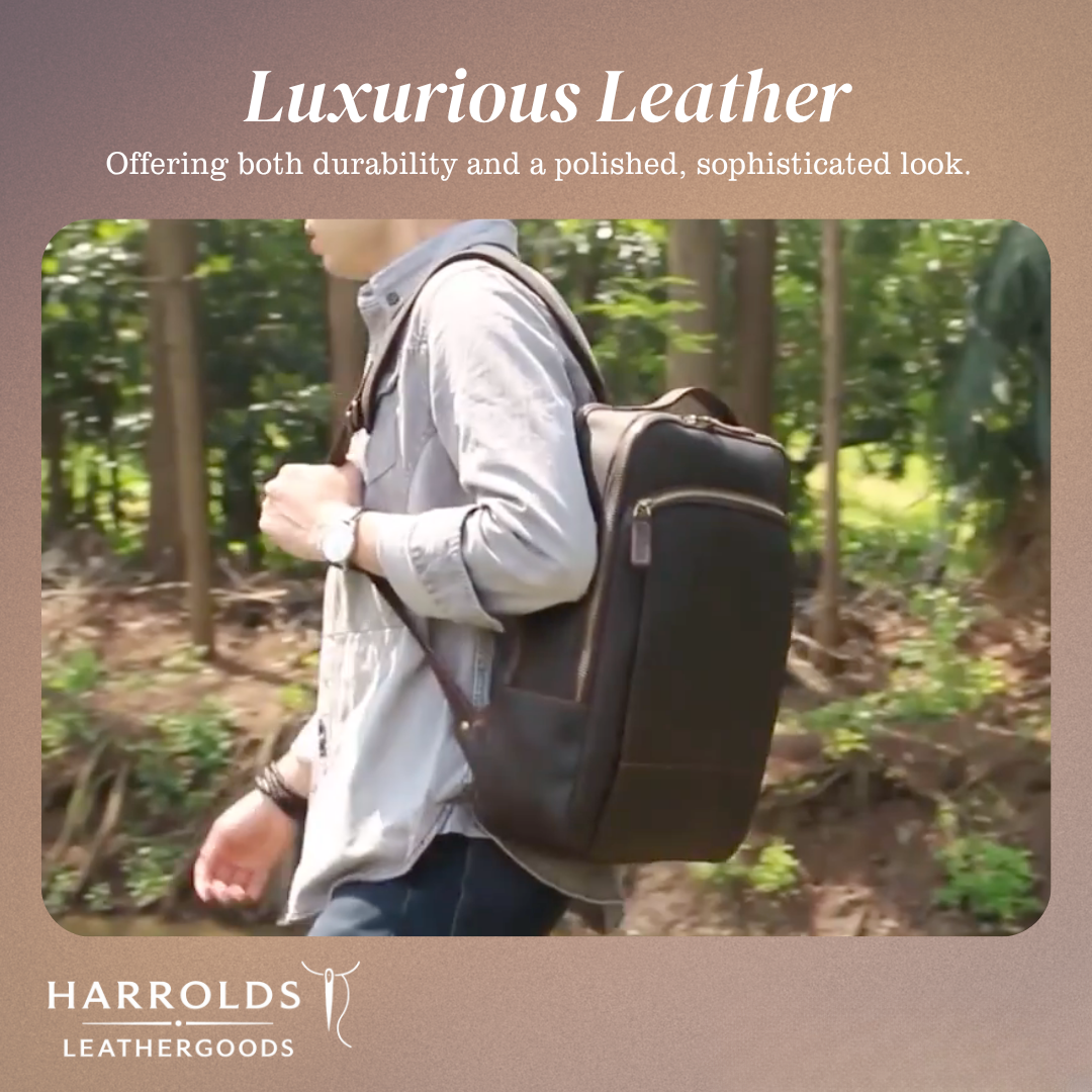 Archer | Leather Laptop Rucksack