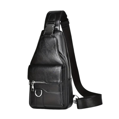 Daxton | Vertical Sling Bag with Secure Flap & Zips