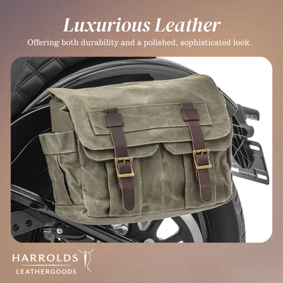 Lester | Retro Textured Canvas Leather | Shoulder Bag