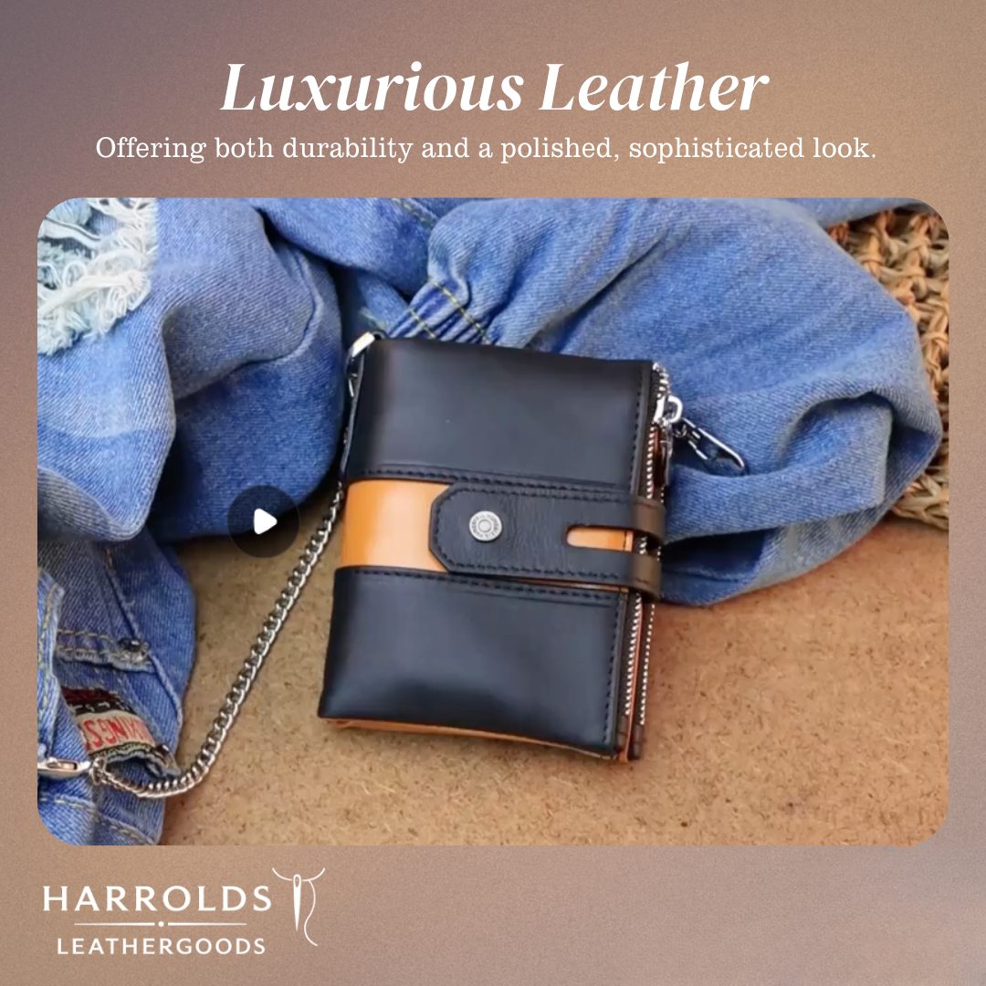 Roque | Leather Chain Strap with Multiple Compartments | Wallet