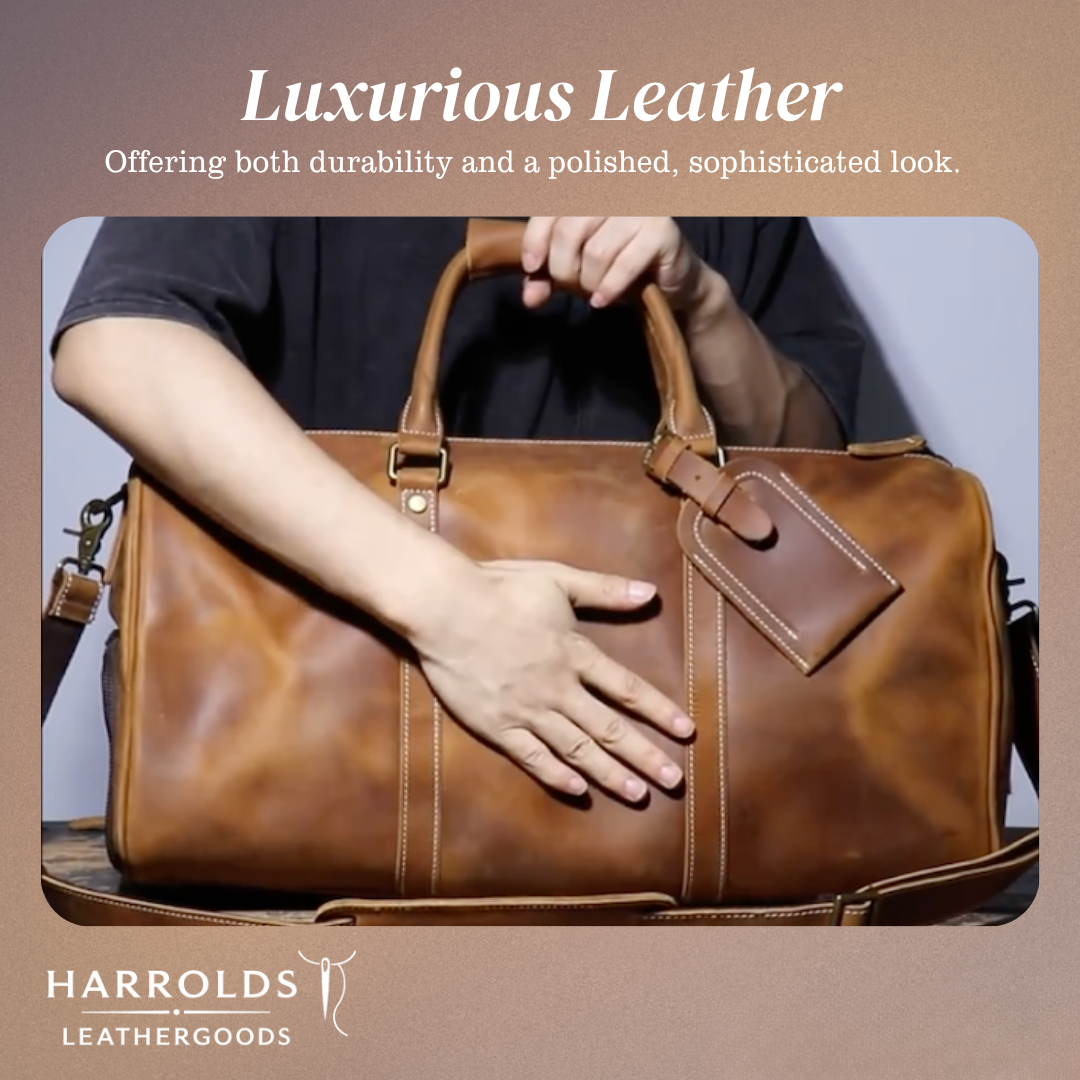 Easton | Full-Grain Leather Duffel for Travel and Weekends