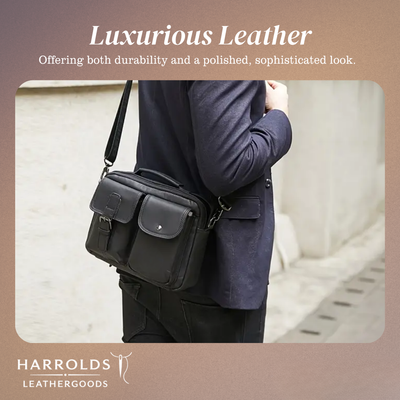 Grady | Classic Leather Shoulder Bag with Vintage Buckle Detail