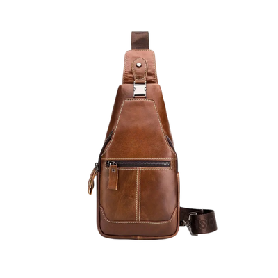 Callum | Leather Crossbody Chest Bag for Men