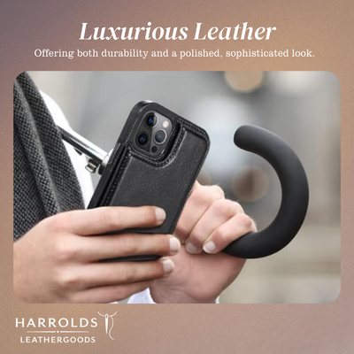 Preston | Magnetic Wallet Flip Phone Case for iPhone