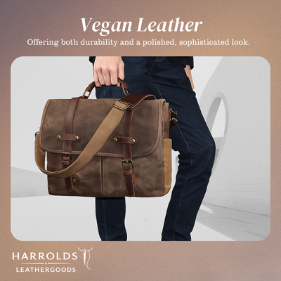 Clark | Vintage Waxed Canvas Leather Straps | Messenger bag