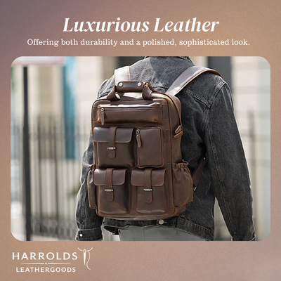 Ruben | Multi-Pocket Leather | Backpack