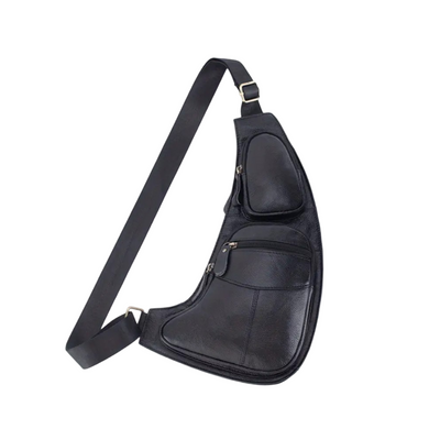 Malric | Hands-Free Lightweight Leather Sling Bag