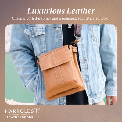 Colton | Slim Leather Crossbody with Flap Pocket Design