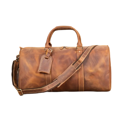 Rhett | Vintage Full-Grain Leather Duffel for Refined Travel