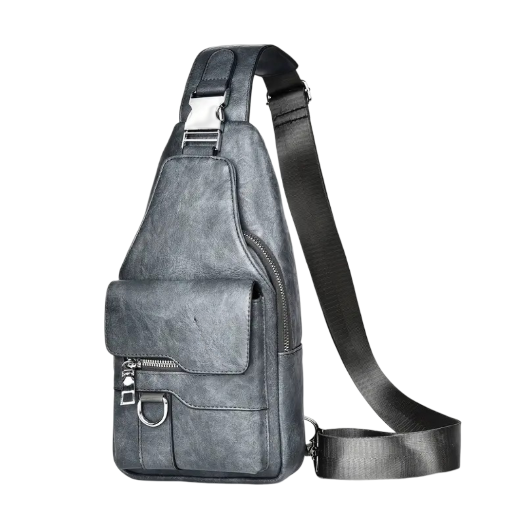 Daxton | Vertical Sling Bag with Secure Flap & Zips