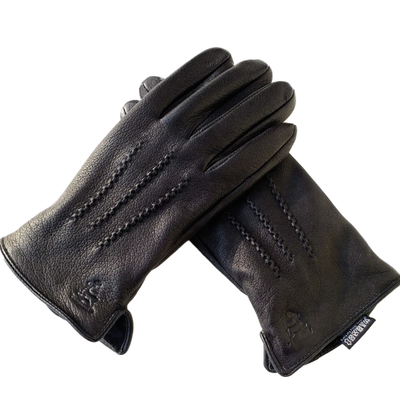 Henry | Deer Pattern Goatskin Winter Gloves for Men