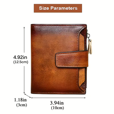 Callum | Vintage Leather RFID Duo-fold Wallet