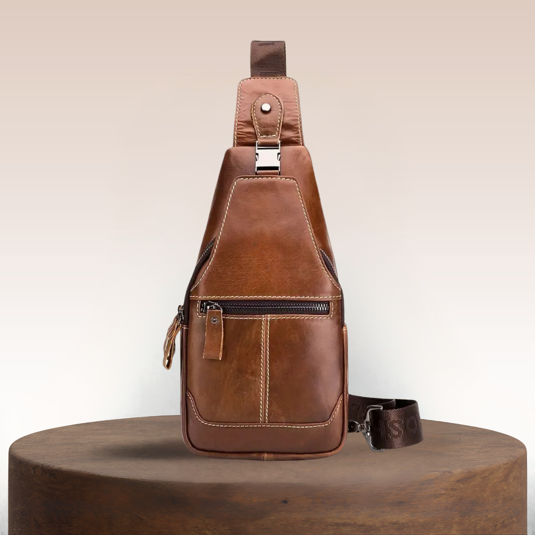 Callum | Leather Crossbody Chest Bag for Men