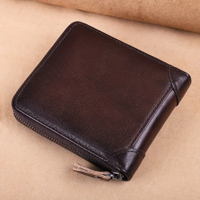 Jefrey | Vintage Bifold RFID Leather Wallet