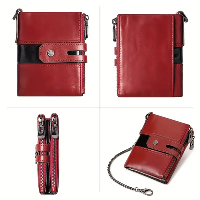 Roque | Leather Chain Strap with Multiple Compartments | Wallet