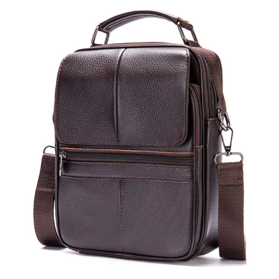 Jasper | Leather Courier Shoulder Bag for Men