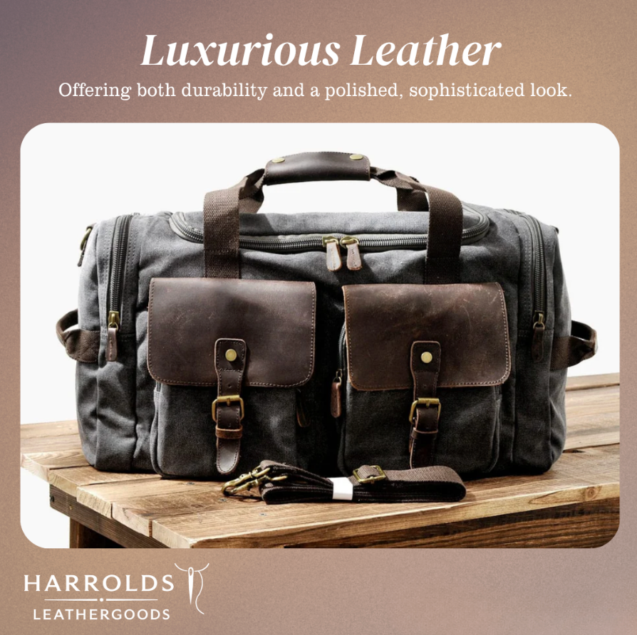 Harlan | Vintage Canvas Weekend Duffle Bag