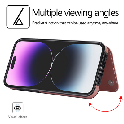 Preston | Magnetic Wallet Flip Phone Case for iPhone