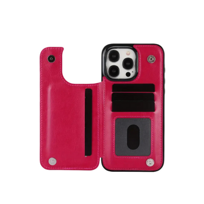 Preston | Magnetic Wallet Flip Phone Case for iPhone
