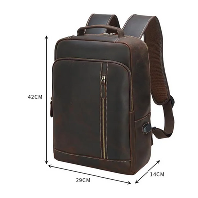 Josh | Men's Leather Professional Laptop | Backpack
