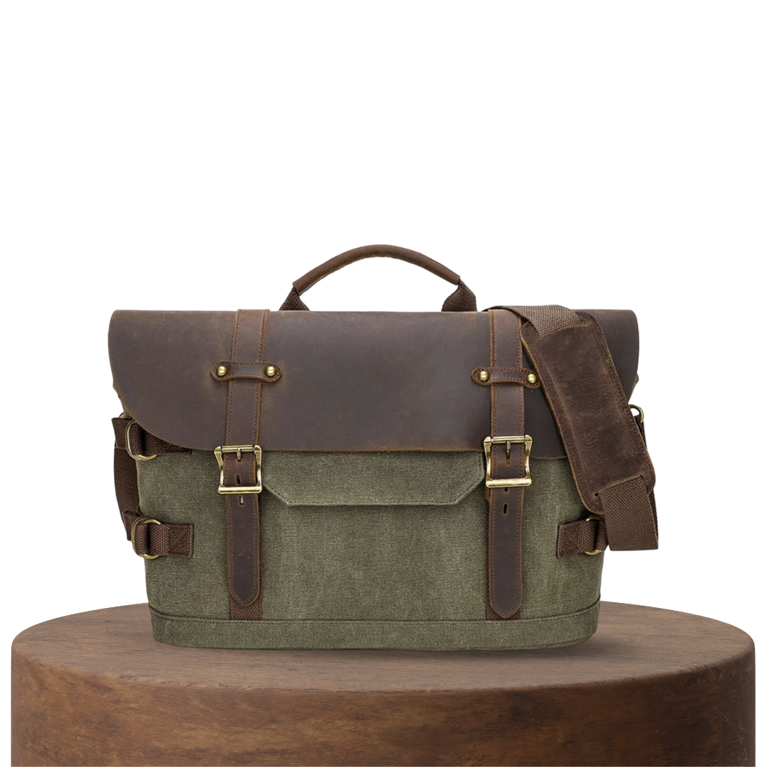 David | Rugged Classic Leather | Messenger Bag
