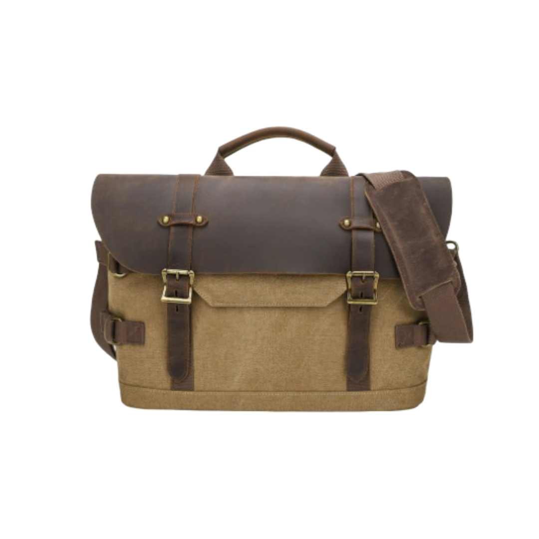 David | Rugged Classic Leather | Messenger Bag