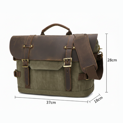 David | Rugged Classic Leather | Messenger Bag