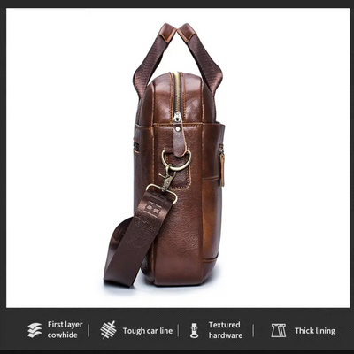 Jacob | Leather Spacious Briefcase | Messenger Bag