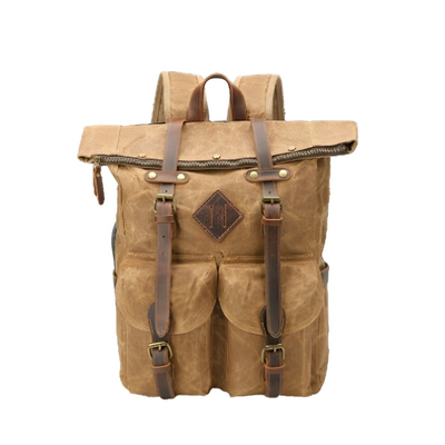 Edriel | Laptop Leather Roll-Top | Backpack